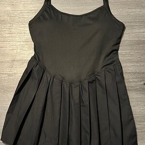 Black Pleated Dress